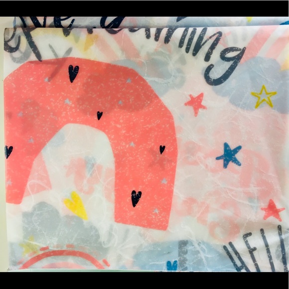 Splash Multicolor Inspirational Shower Curtain - Picture 4 of 10